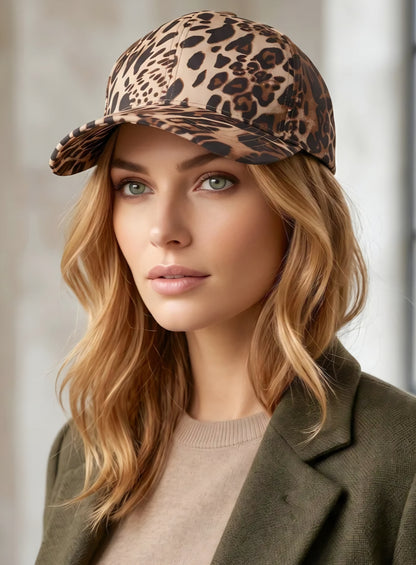 Leopardmönstrad keps