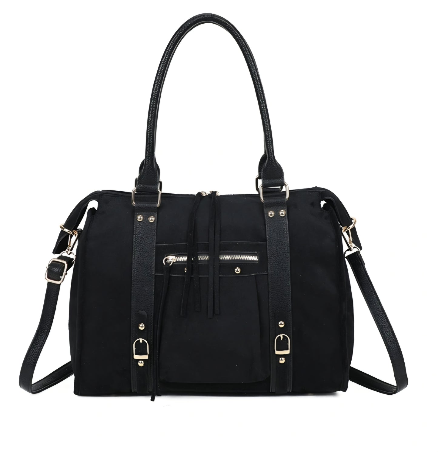 Gallantry tote-väska i mocka Svart