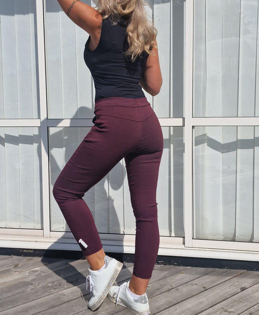 Pantalón milagro liso camel claro