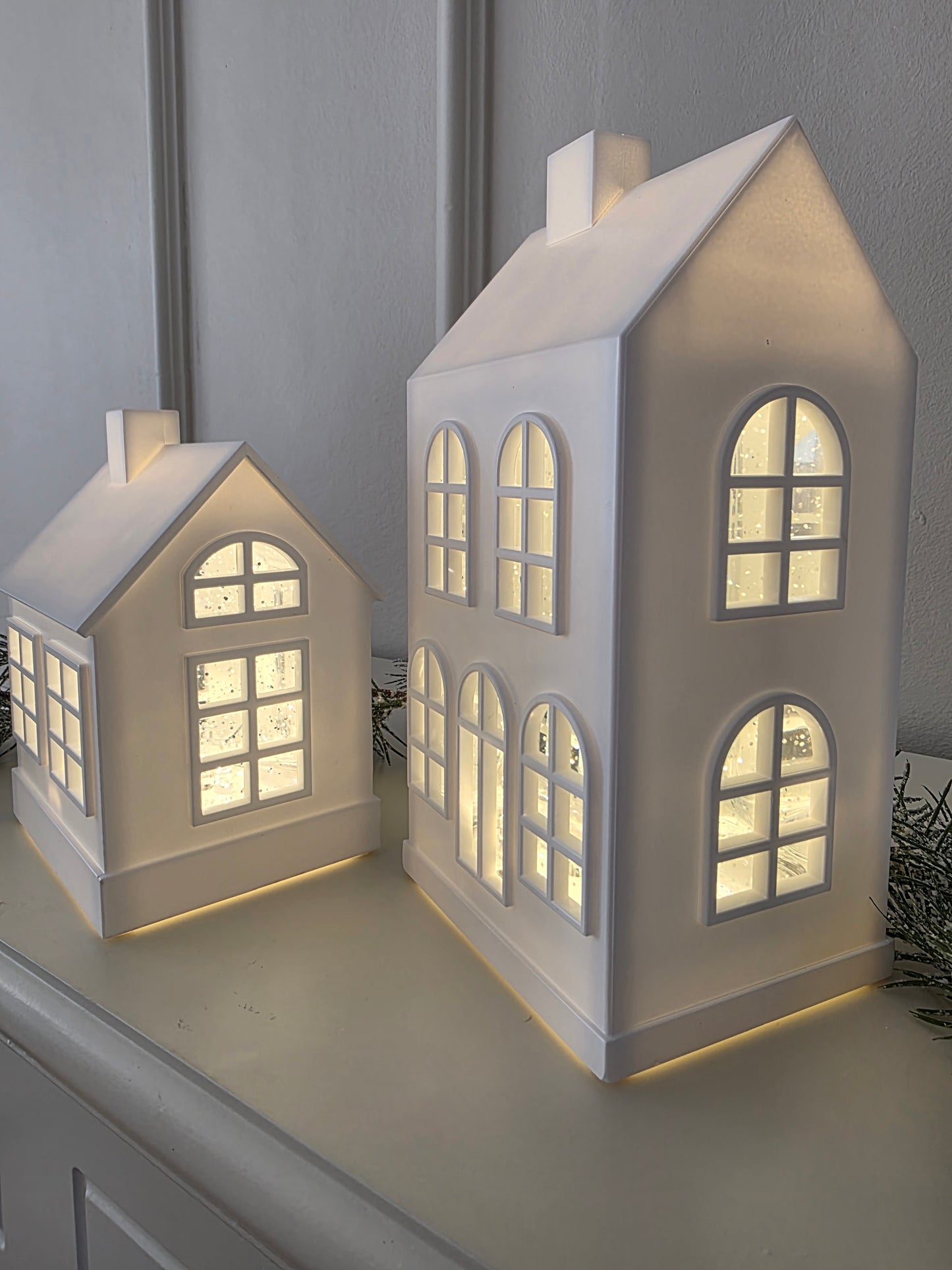 Inomhusdekoration belysning Vinter 22 cm Timer