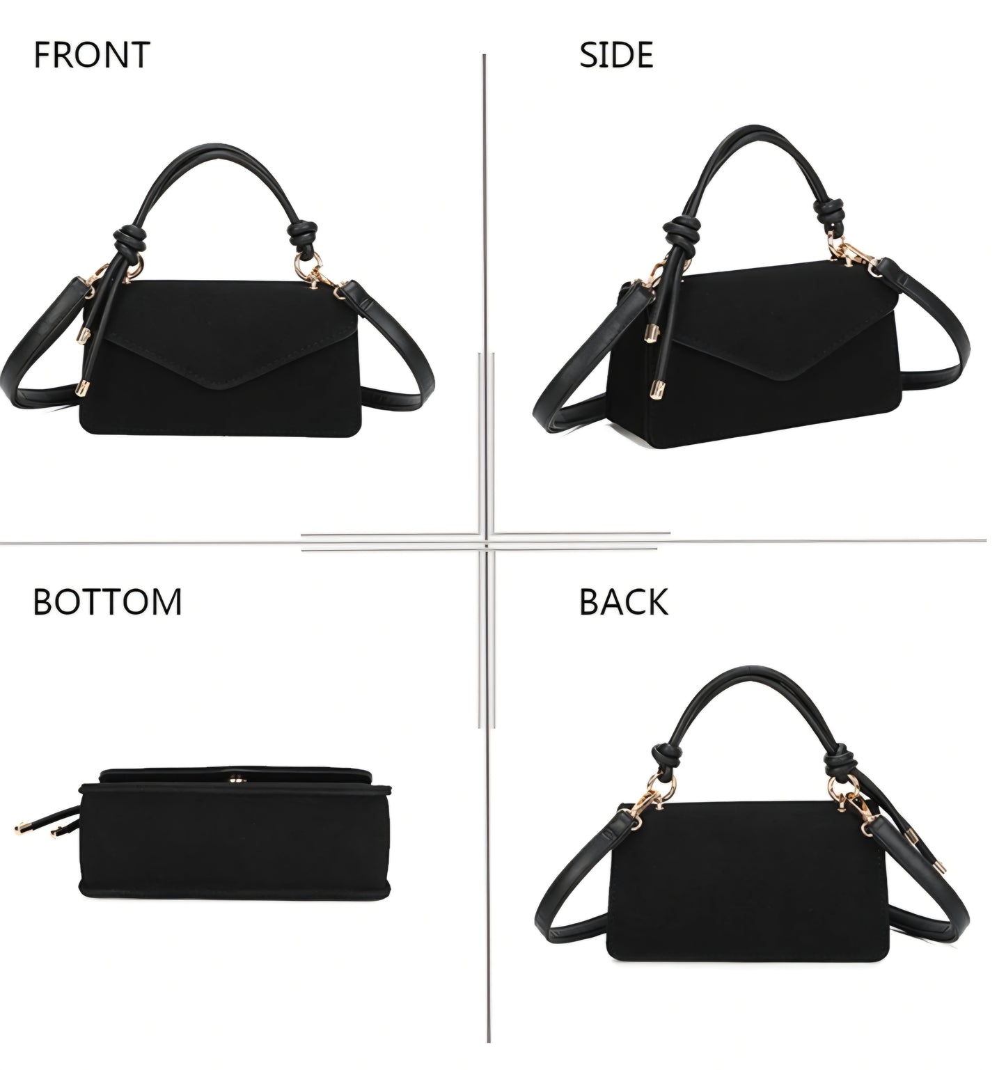 Gallantry mockahandväska Svart