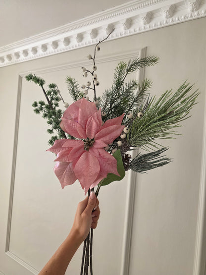 Julstjärna Rosa Shimmer 70 cm