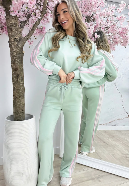 Joggingset, Byxa+Tröja Grön