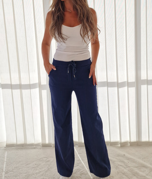 Pantalón milagro liso Negro