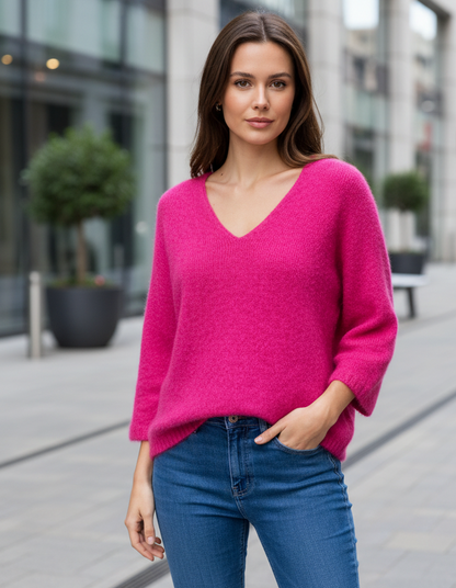 Mysig tröja Malina Cerise