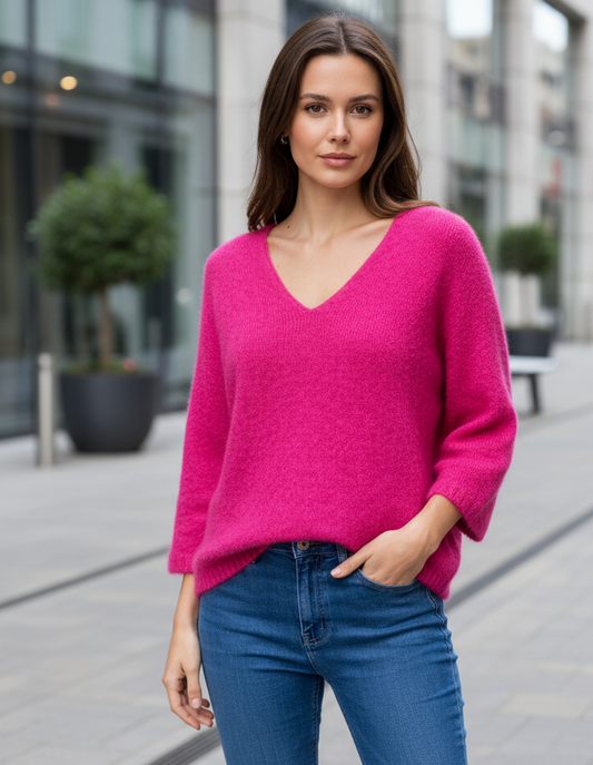 Mysig tröja Malina Cerise