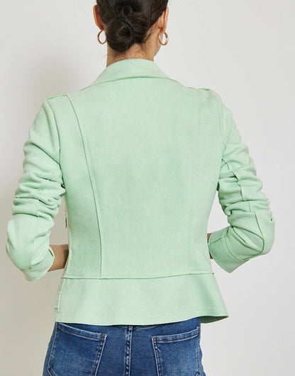 Perfecto mocka JACKET Mintgrön
