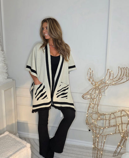 Poncho Cape Beige
