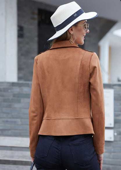 Perfecto mocka JACKET Cognac