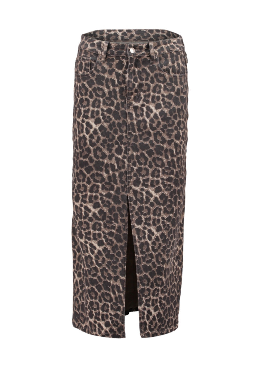 Jeanskjol leopard Palina