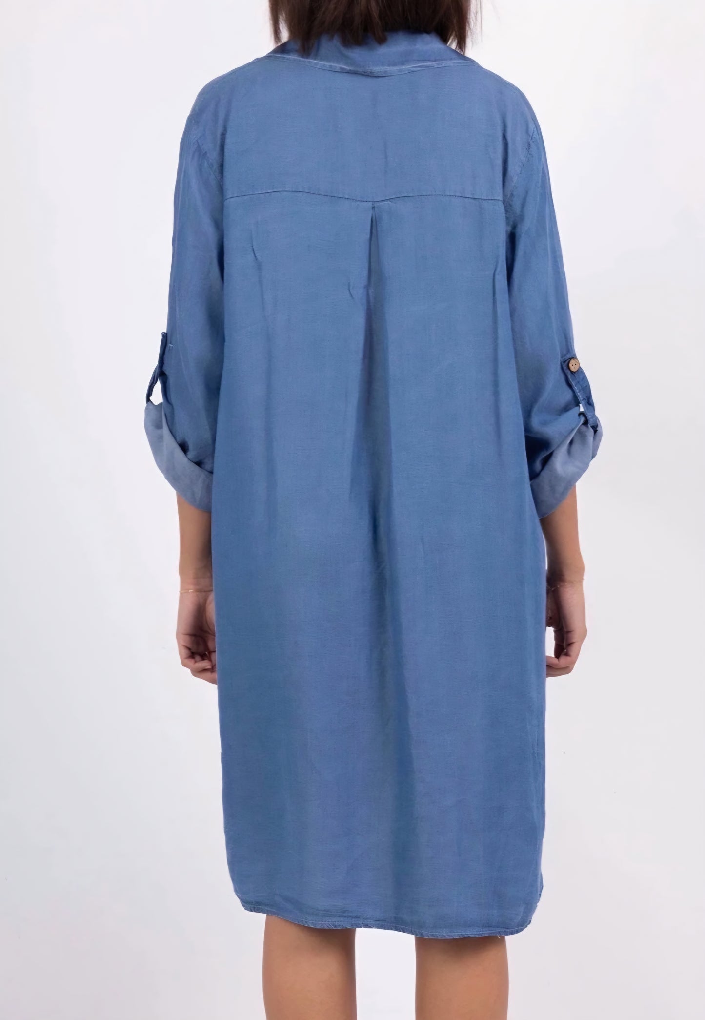 Tunika Lyocell Jeansblå