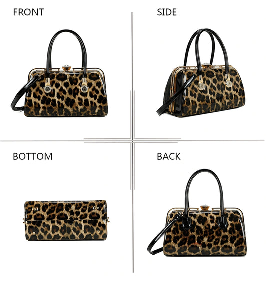 Gallantry Shiny Handbag Leopard