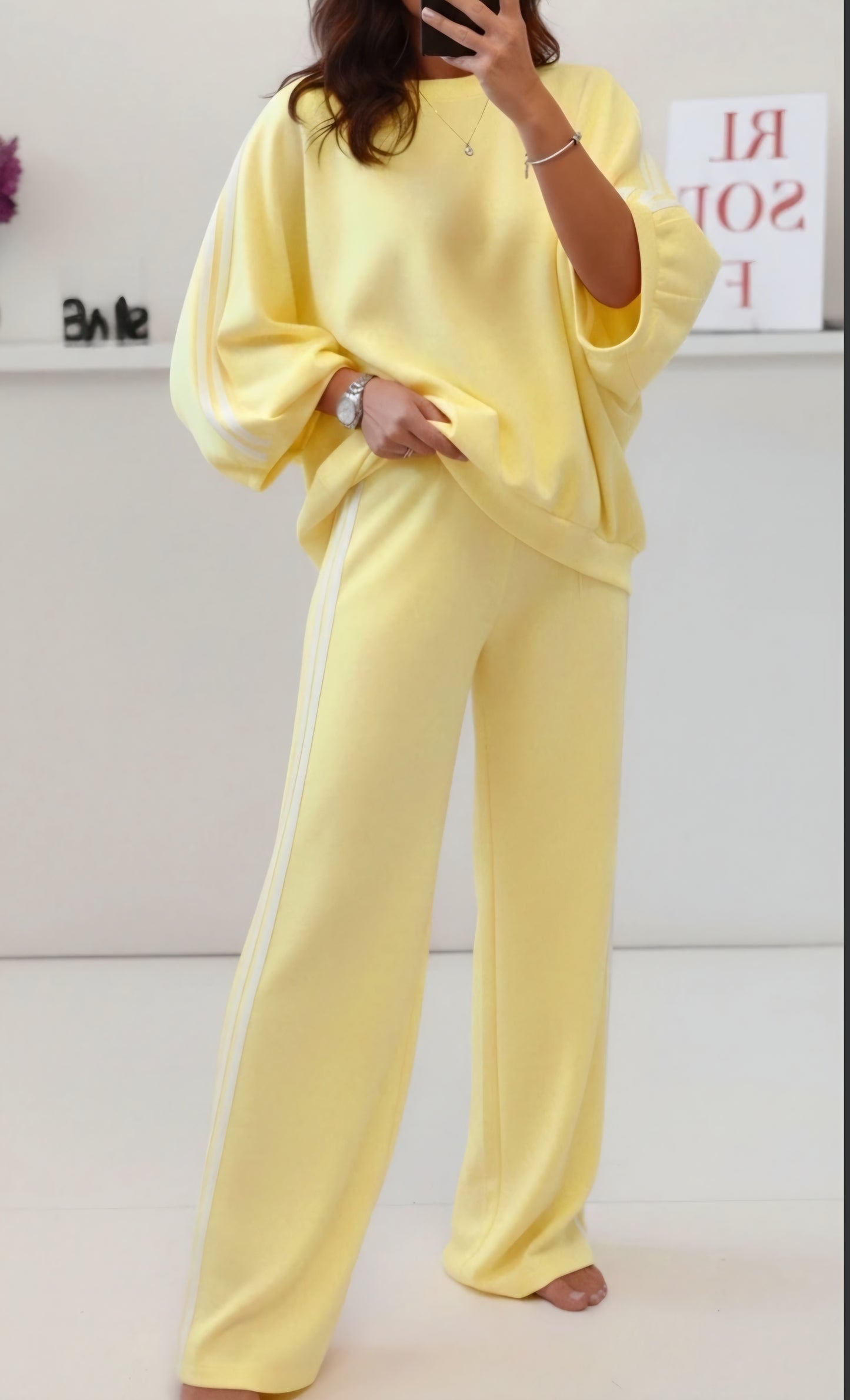 Set, Byxa+Tröja Gul