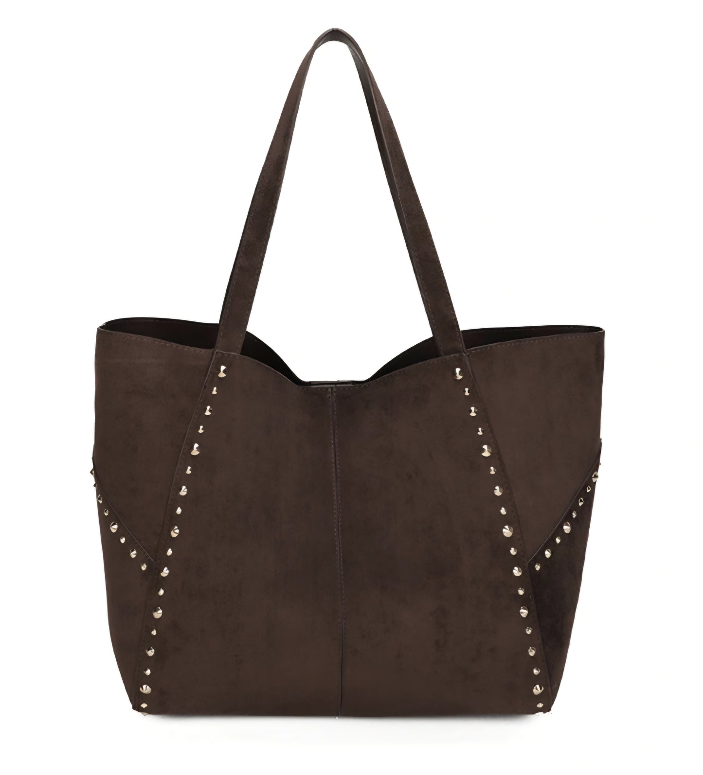 Gallantry nitad mocka-look väska Brun