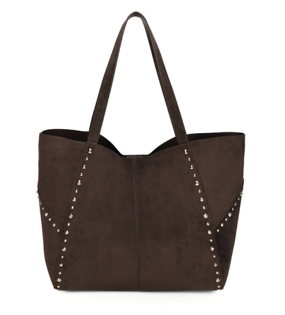 Gallantry nitad mocka-look väska Brun