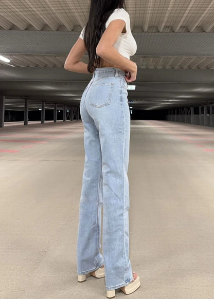 Extra långa jeans med rak passform