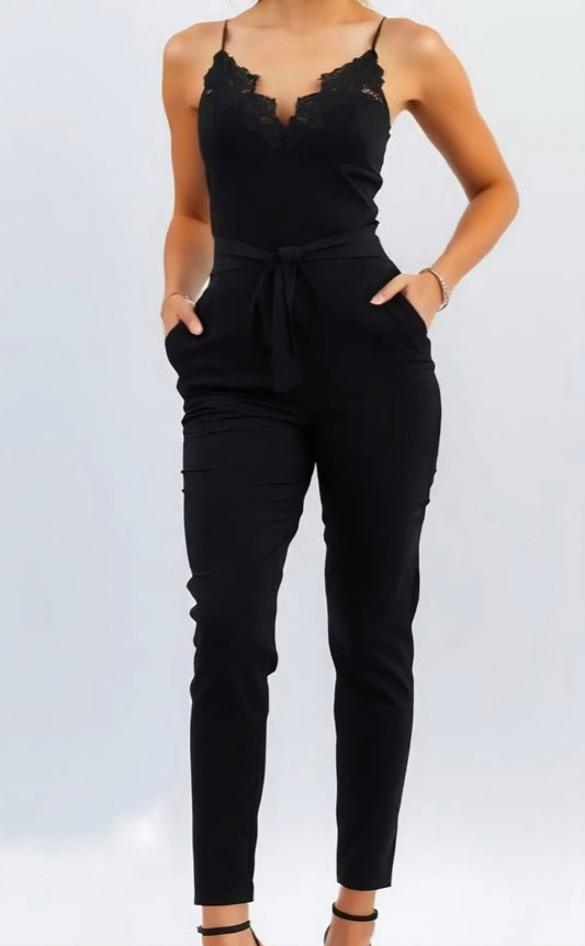Byxdress stretchig Svart
