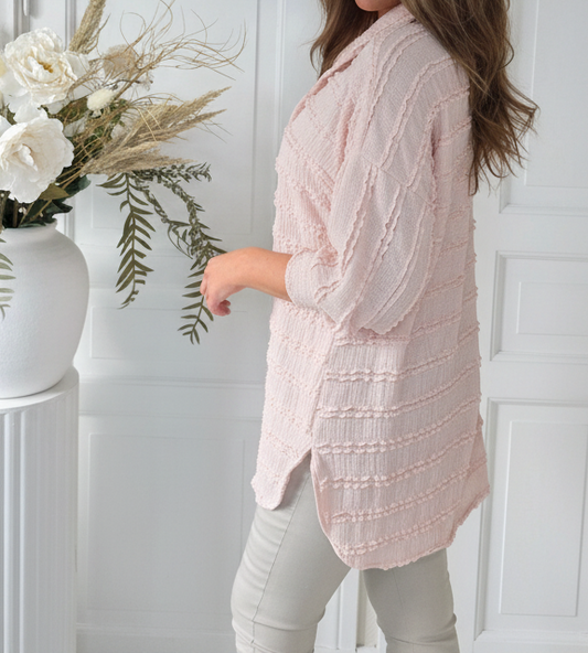 Skjortklänning Ljusrosa