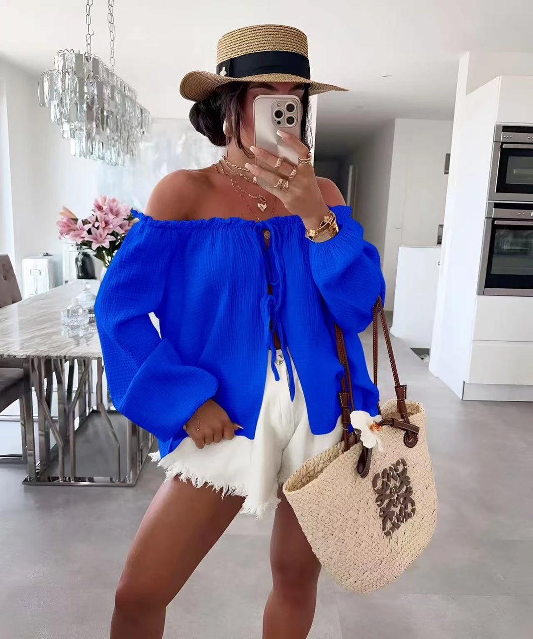 Blus Hanna Royalblue