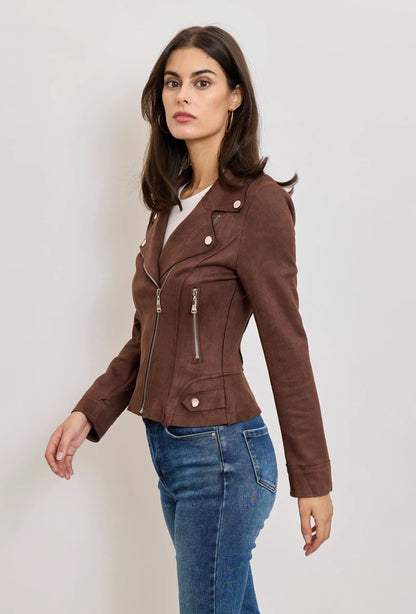 Perfecto mocka JACKET Brun