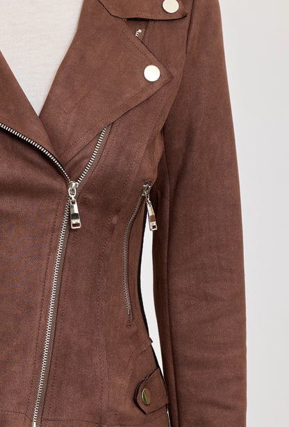 Perfecto mocka JACKET Brun
