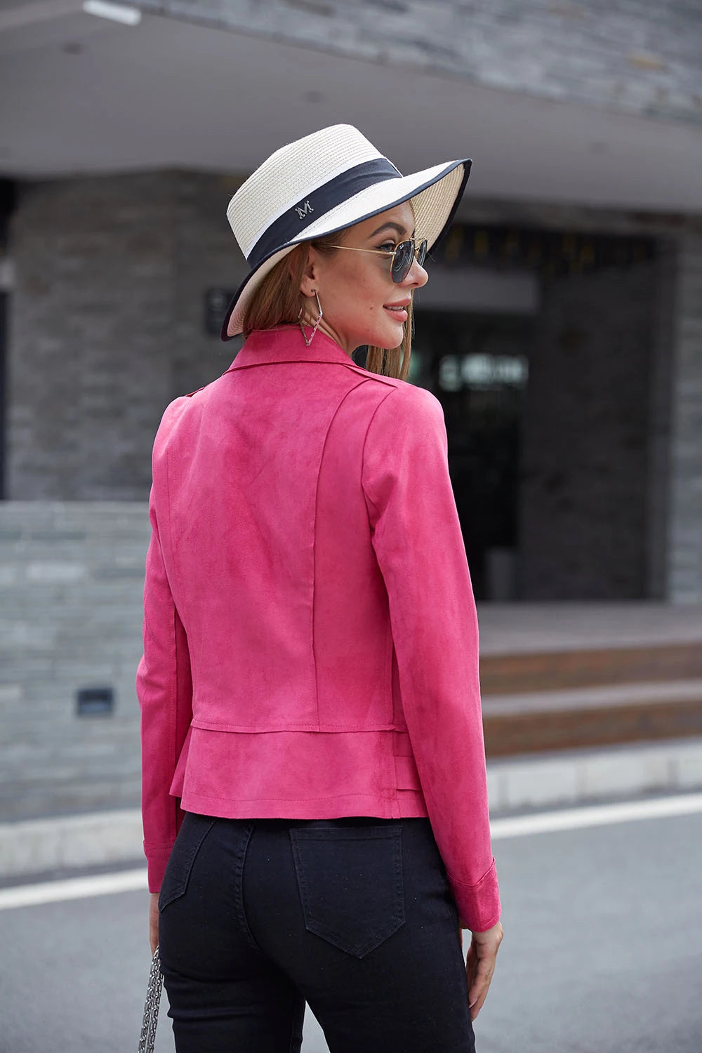 Perfecto mocka JACKET Fuchsia