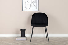 Load image into Gallery viewer, WRINKLES Dining chair Black 2-pack

