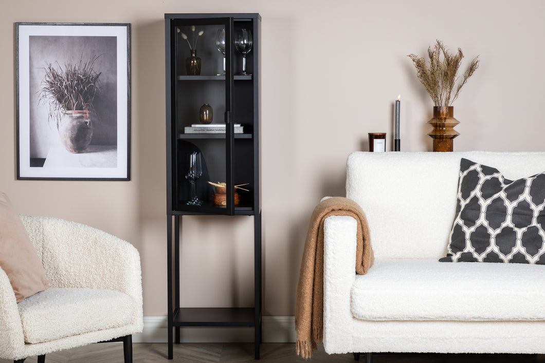 MISHA Display cabinet Black 150 cm