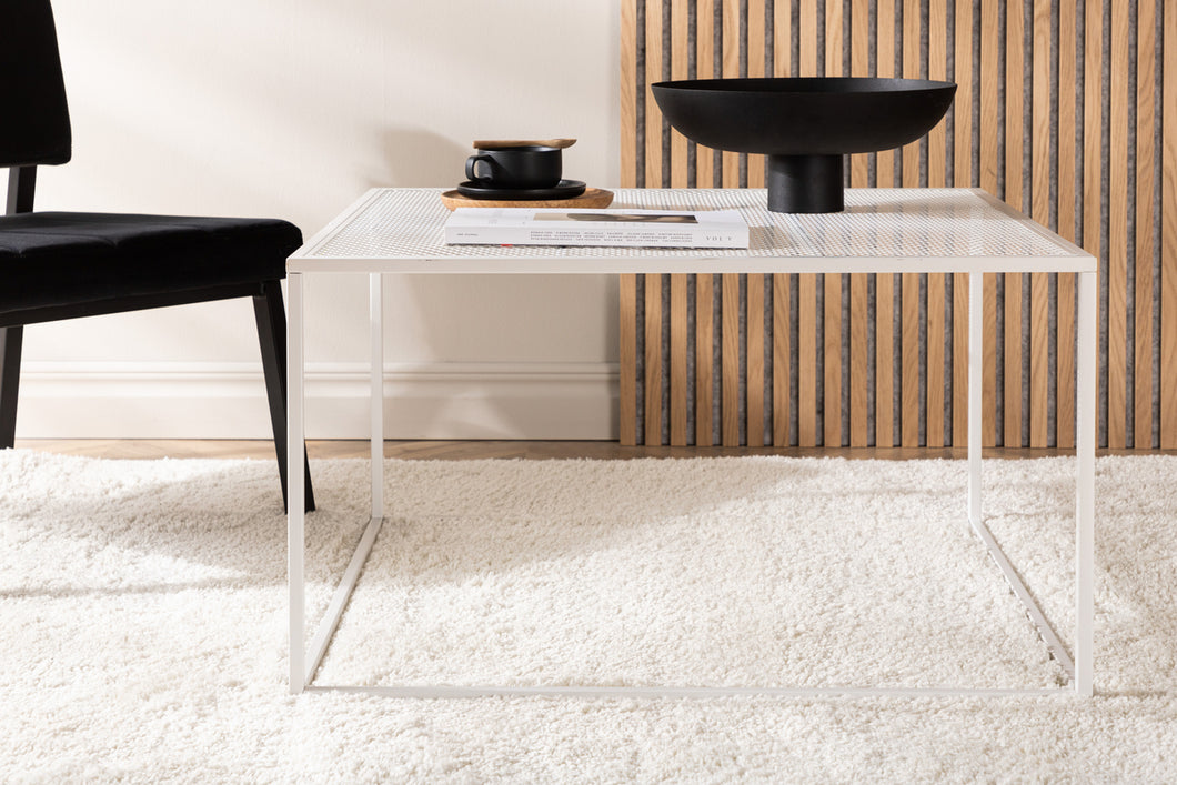 NETZ Coffee table White 80x80 cm