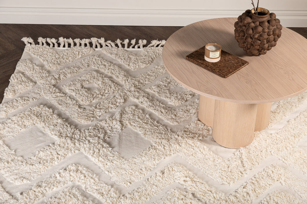 Hilma-Teppich – 350 x 250 cm, gebrochenes Weiß