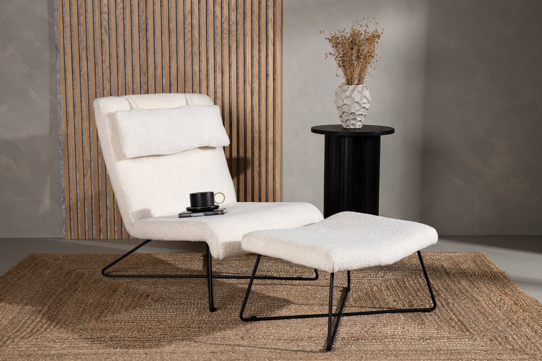 LACONIA Armchair with footstool