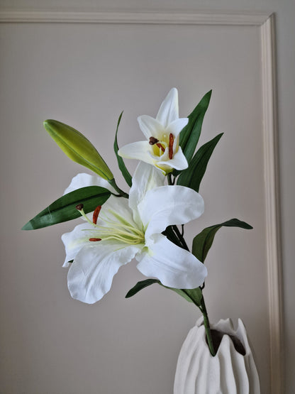 Konst Lilja Vit, 70 cm