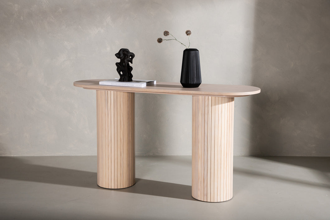 BIANCA Side table - White Wash Veneer