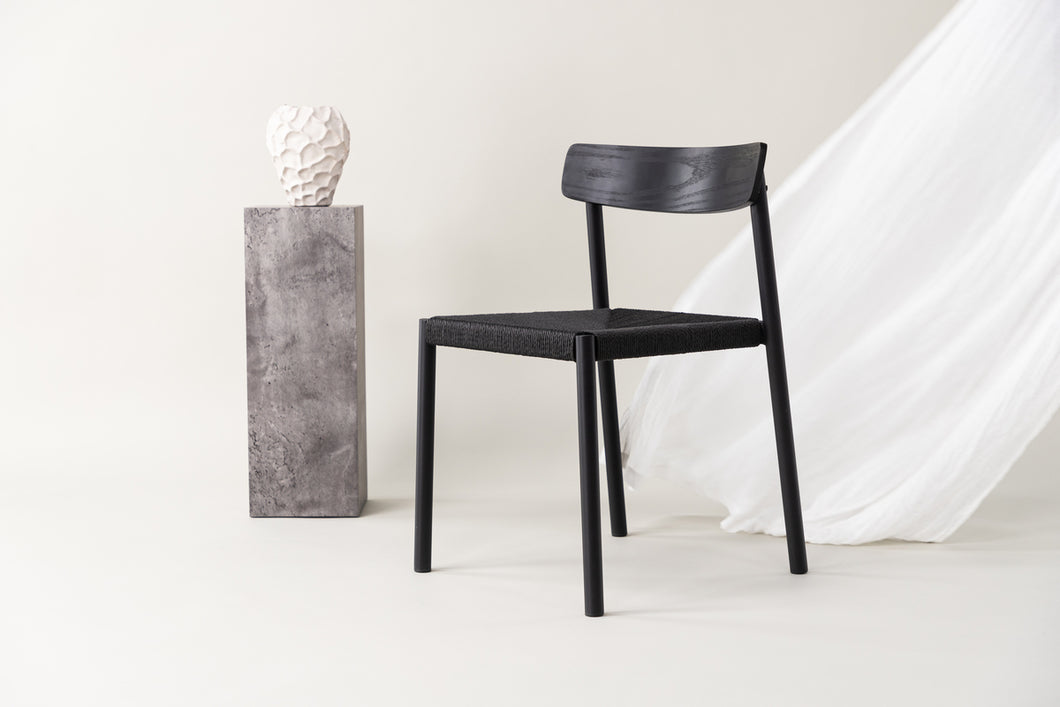 MALMÖN Dining chairs Black 2-pack