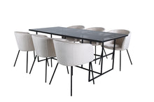 Load image into Gallery viewer, Dining group, Dining table 200×90 + 6 dining chairs
