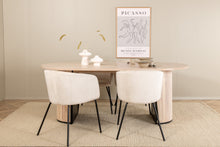 Cargar imagen en el visor de la galería, Grupo de comedor, BIANCA Mesa de comedor 200×90 + 4 sillas de comedor
