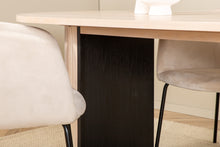 Cargar imagen en el visor de la galería, Grupo de comedor, BIANCA Mesa de comedor 200×90 + 4 sillas de comedor
