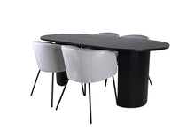 Load image into Gallery viewer, Dining group, BIANCA Dining table 200×90 + 4 dining chairs
