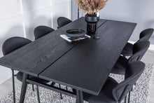 Load image into Gallery viewer, Dining table Sleek Black Brushed 195x95cm

