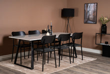 Cargar imagen en el visor de la galería, Grupo comedor Mármol 200×90cm + 6 sillas de comedor
