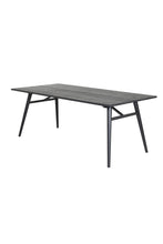 Load image into Gallery viewer, Dining table Sleek Black Brushed 195x95cm
