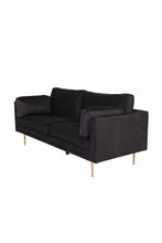 Load image into Gallery viewer, Boom, Black velvet sofa 203 cm
