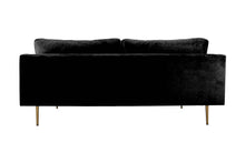 Load image into Gallery viewer, Boom, Black velvet sofa 203 cm
